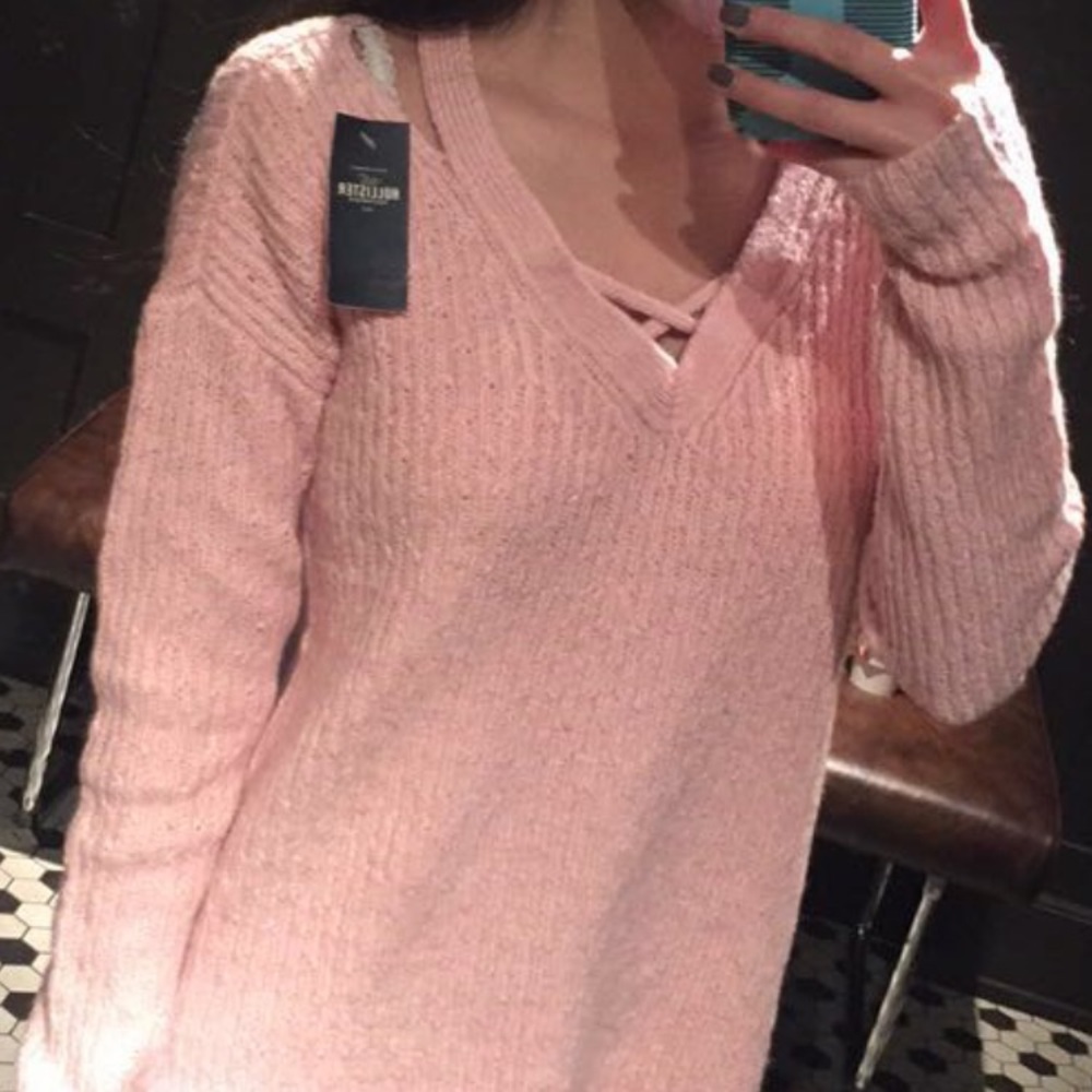 Pink Hollister sweater